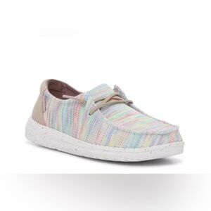 Hey Dude Wendy Sox Women's Casual Shoes, Aurora White, W6